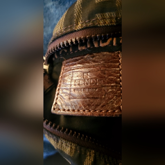 *** Mercari Sold*Fendi Zucca Shoulder Bag Pouch - Picture 5 of 12